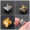 400pcs four-jaw square rivets for craft diy studs 10