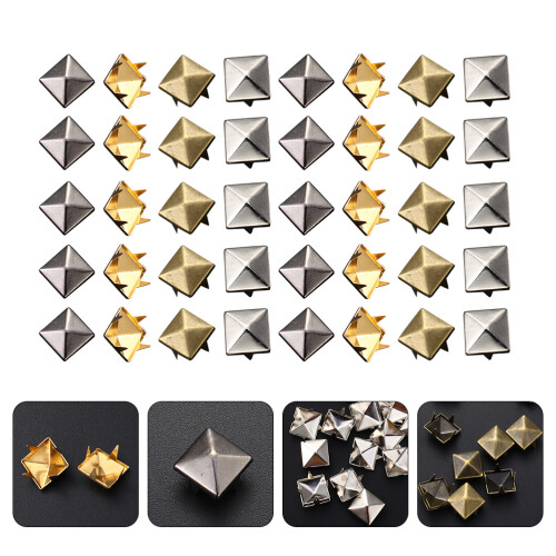400pcs four-jaw square rivets for craft diy studs 1