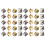 400pcs four-jaw square rivets for craft diy studs 1