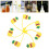 10pcs reusable straw covers cartoon pineapple with eyewear tips 5