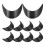 20pcs black plastic hat visor inserts for baseball caps tennis hats 10