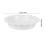 White Ceramic Oven Plate Round Multipurpose Baking Tray 11