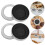 10pcs round empty container for candy cookies snacks, portable iron case 9