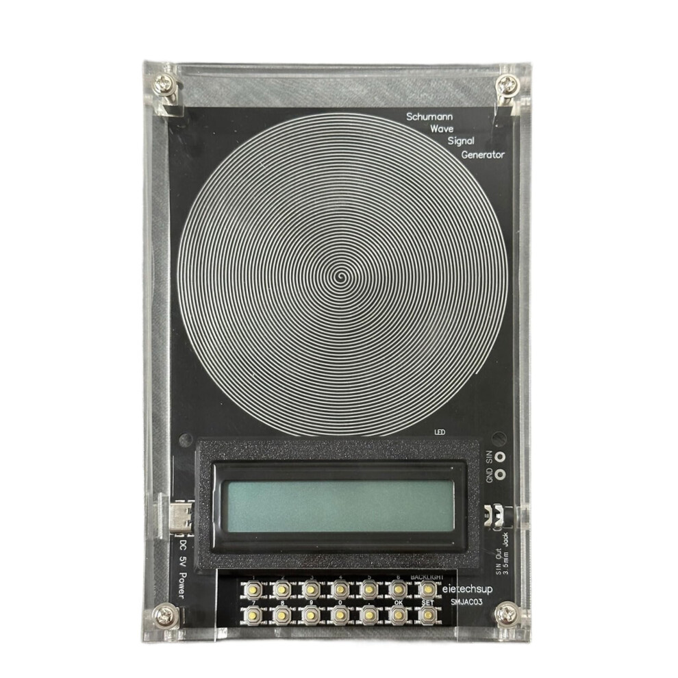 Adjustable Frequency Generator 7.83 Hz Sine Wave Type-C Power Interface 1 Hz - 100 Khz Range 9016109134950