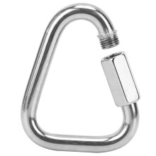 Dreieckiger Karabiner mit Schraubverschluss aus