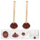 2 gummipfropfen mit holzgriff für abfluss und ( ) 7