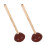 2 gummipfropfen mit holzgriff für abfluss und ( ) 4