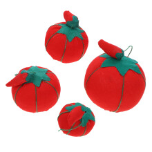 4 nadeltomaten, nadelkissen für nähnadeln, stecknadelhalter