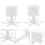 4Pcs Multi-Purpose ABS Kitchen Utensil Rack Rotatable Spatula Holder 4
