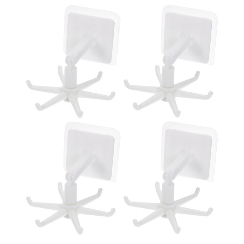 4Pcs Multi-Purpose ABS Kitchen Utensil Rack Rotatable Spatula Holder