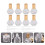 Mlins 12pcs 8ml Glass Bottles With 12pcs Droppers 5