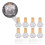 Mlins 12pcs 8ml Glass Bottles With 12pcs Droppers 10