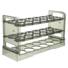 36 Pièces Porte Œufs 3 Étages Vert Transparent Pet