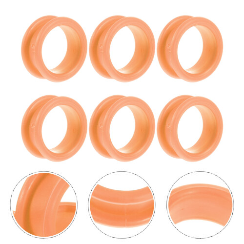 6 pcs silicone finger rings soft clipper protectors 1