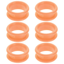 6 pcs silicone finger rings soft clipper protectors