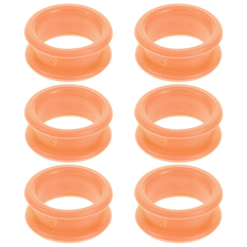 6 pcs silicone finger rings soft clipper protectors