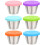 6 pcs reusable salad dressing containers with silicone lids 2