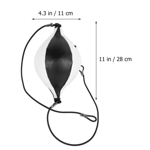 hanging boxing ball for punching training agility exercise black white 1