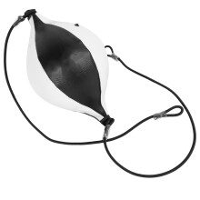 hanging boxing ball for punching training agility exercise black white