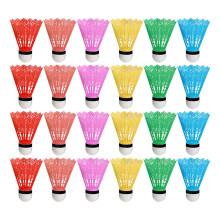 36pcs kids plastic shuttlecocks for exercise badminton assorted color