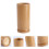 1Pc Multipurpose Bamboo Chopstick Holder Light Brown Kitchen Storage 6