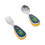 stainless steel baby feeding spoon and fork set for training 9
