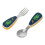stainless steel baby feeding spoon and fork set for training 7