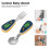 stainless steel baby feeding spoon and fork set for training 6