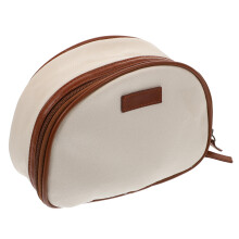 1St Simpele Witte Make-Uptas Met Retro En Canvas Materiaal