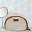 1St Simpele Witte Make-Uptas Met Retro En Canvas Materiaal 3