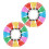 36pcs kids plastic shuttlecocks for exercise badminton assorted color 6
