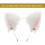 plush cat ears headband with bow tie cosplay accessory set 2