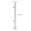 304 Stainless Steel Glass Railing Post,90cm End Post 2