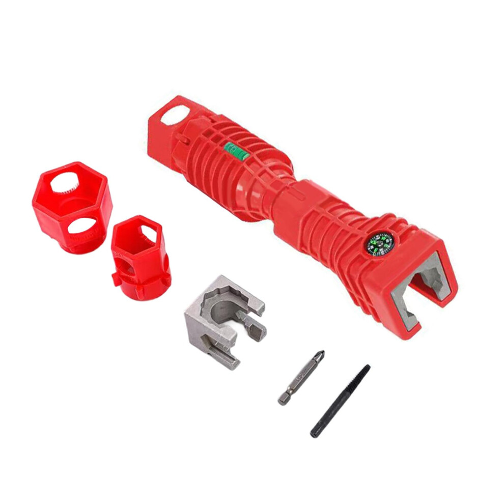 24 In 1 Sink Installer Wrench Multipurpose Plumbing Wrench Water Pipe Spanner Red For Home And Pros Pipe Repair Tool 9016109135476