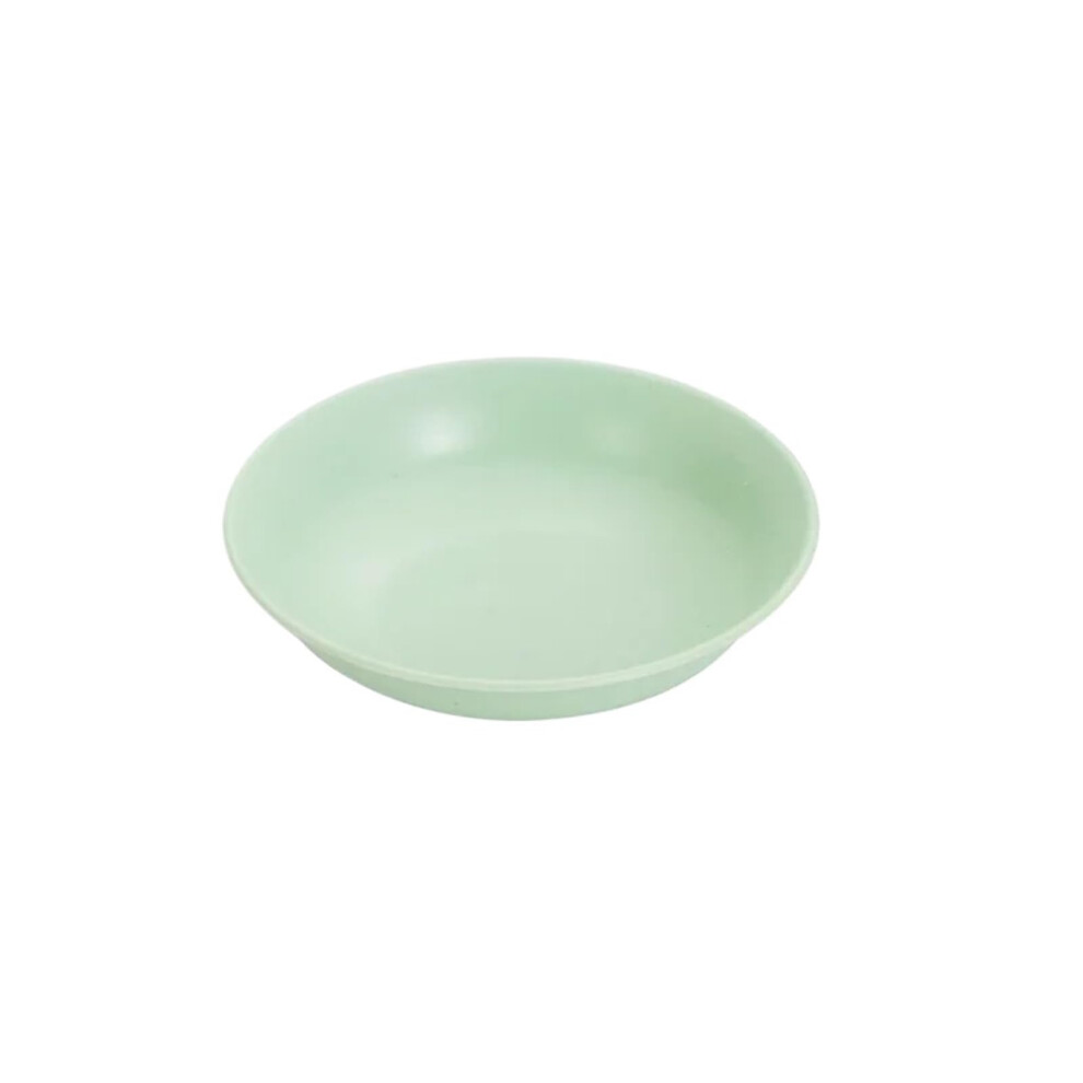 Dessert Plate Set 4-Piece Plastic Round Small Plates Green for Household Kitchen-image-OPC-PKSFVFC-NEW