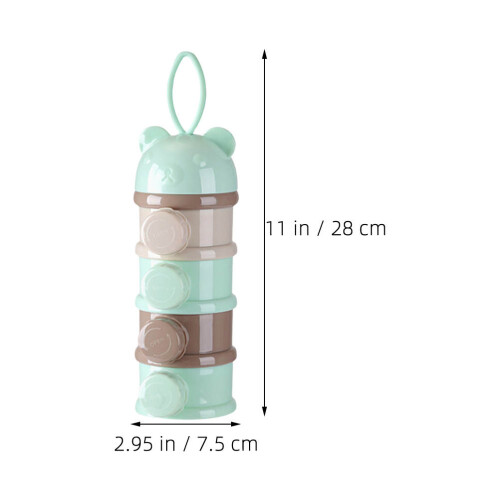 2 formel-dosierer unterwegs, stapelbare milchpulver-dose 2