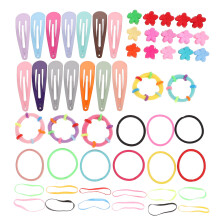 1 set kinderhaaraccessoires für mädchen mit spangen, gummi, klammern