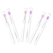 6 siliconen lippenborstels met deksels en lepels voor oogschaduwstick