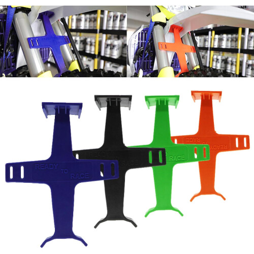 Motor Dt Bike Plastic Fork Support Guard Transportation Protector Fork Saver Brace Uniform Size Blue 2