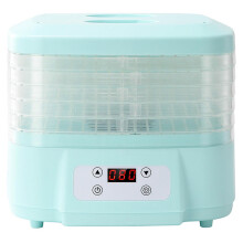 Food Dehydrators - Food Grade Dehydrator With Adjustable Temperature, 360 Degree Hot Air, Quiet Operation, 6-Layer Blue
