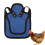 Hen Saddle Poultry Vest Jacket, Adjustable Straps, Blue Chicken Protector for Pet Hens 1