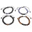 4 geflochtene Unisex-Armbänder, bunt sortiert 11