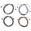 4 geflochtene Unisex-Armbänder, bunt sortiert 9