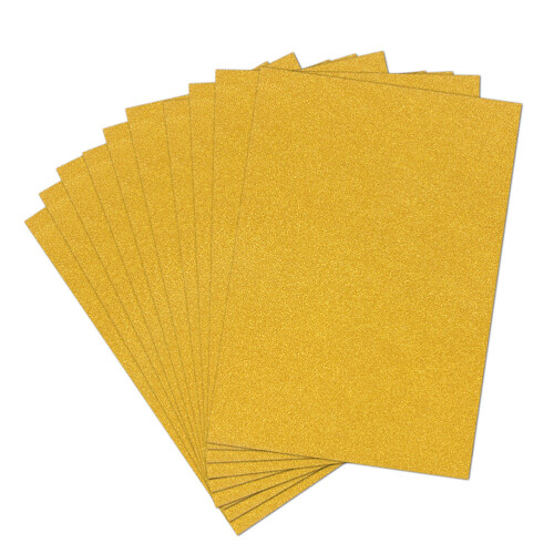 20 a4 glitzerpappe basteln diy scrapbooking gold