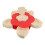 Red Divided Snack Platter Rotating Fruit Candy Organizer 9
