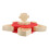 Red Divided Snack Platter Rotating Fruit Candy Organizer 1