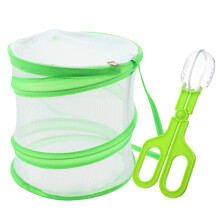 1Set Portable Light Green Mesh Butterfly Enclosure for Outdoor Study