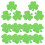 40 papierschmuck-blätter, shamrock-ausschnitte, st. patrick's day 1