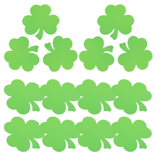40 papierschmuck-blätter, shamrock-ausschnitte, st. patrick's day