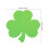 40 papierschmuck-blätter, shamrock-ausschnitte, st. patrick's day 2